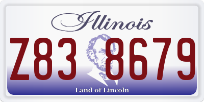 IL license plate Z838679