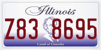 IL license plate Z838695