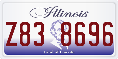 IL license plate Z838696