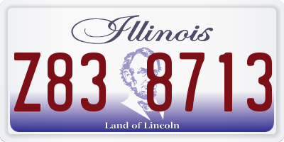IL license plate Z838713