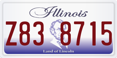 IL license plate Z838715