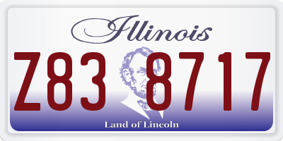 IL license plate Z838717