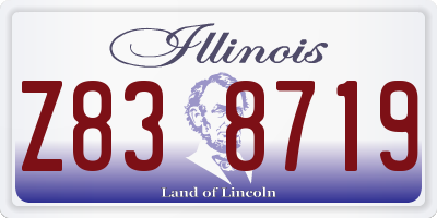 IL license plate Z838719