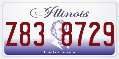 IL license plate Z838729