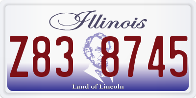 IL license plate Z838745