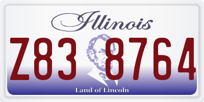 IL license plate Z838764