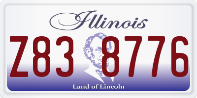 IL license plate Z838776