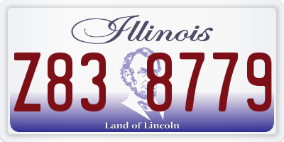 IL license plate Z838779
