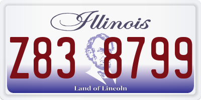 IL license plate Z838799