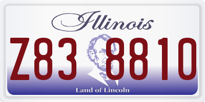 IL license plate Z838810