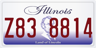 IL license plate Z838814
