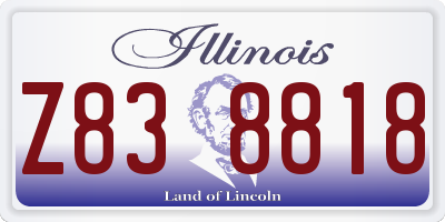 IL license plate Z838818