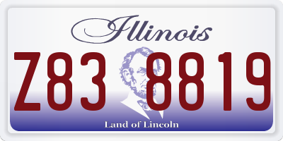 IL license plate Z838819