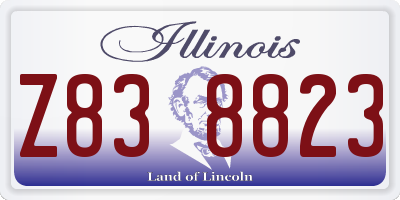IL license plate Z838823