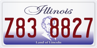 IL license plate Z838827