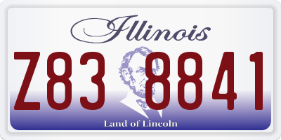 IL license plate Z838841