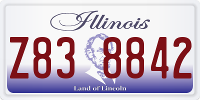 IL license plate Z838842
