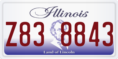 IL license plate Z838843