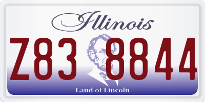 IL license plate Z838844