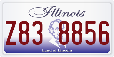IL license plate Z838856