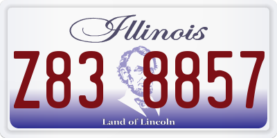 IL license plate Z838857