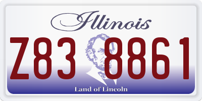 IL license plate Z838861