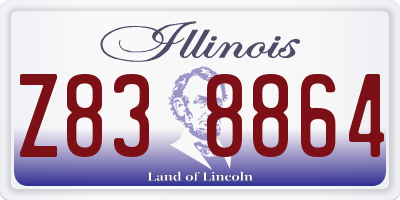 IL license plate Z838864