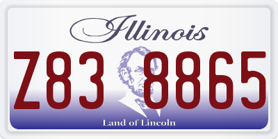 IL license plate Z838865