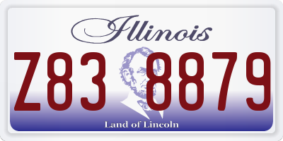 IL license plate Z838879