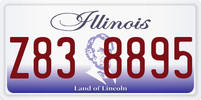 IL license plate Z838895