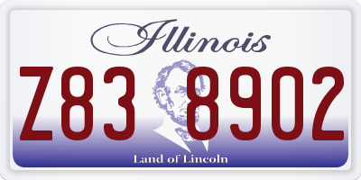 IL license plate Z838902