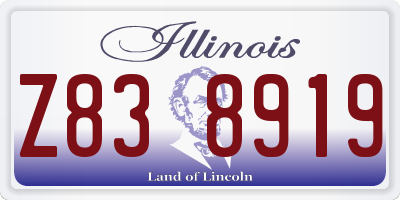 IL license plate Z838919