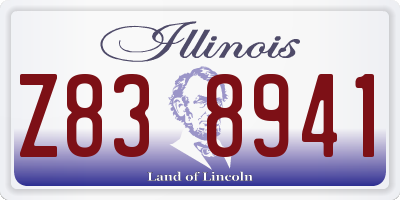 IL license plate Z838941