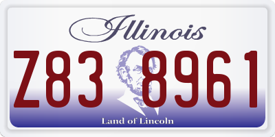IL license plate Z838961