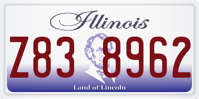 IL license plate Z838962