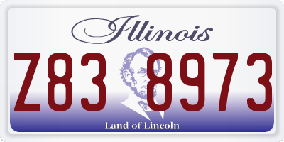 IL license plate Z838973