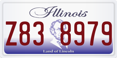 IL license plate Z838979