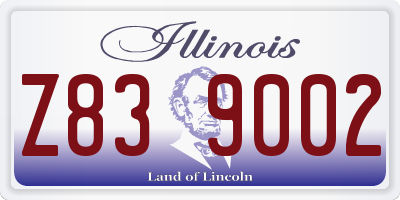 IL license plate Z839002