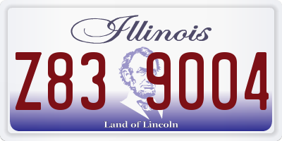 IL license plate Z839004