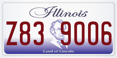 IL license plate Z839006