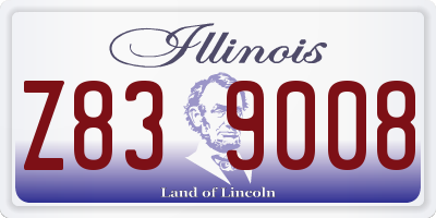 IL license plate Z839008