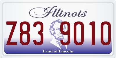 IL license plate Z839010