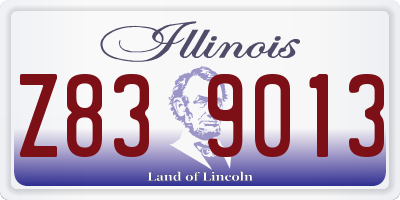 IL license plate Z839013