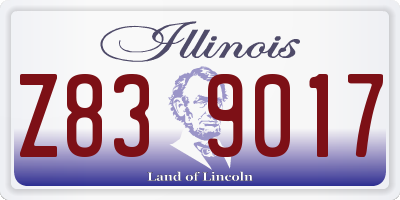 IL license plate Z839017