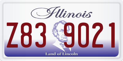 IL license plate Z839021