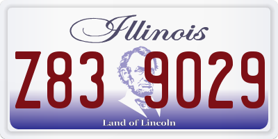 IL license plate Z839029