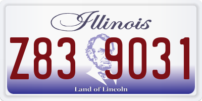 IL license plate Z839031