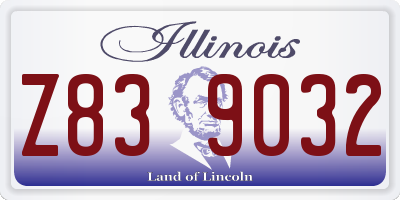IL license plate Z839032