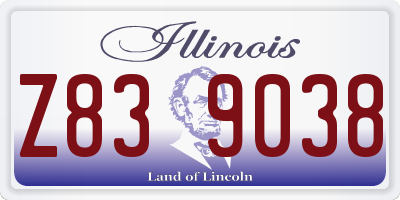IL license plate Z839038