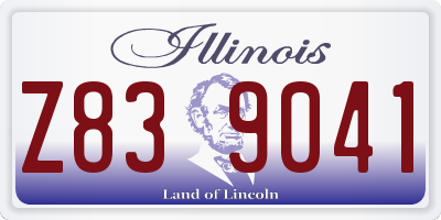 IL license plate Z839041